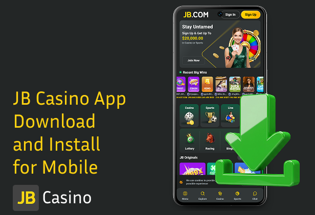 Use JB Casino on your Android or iOS phone with Mobile JB Casino App